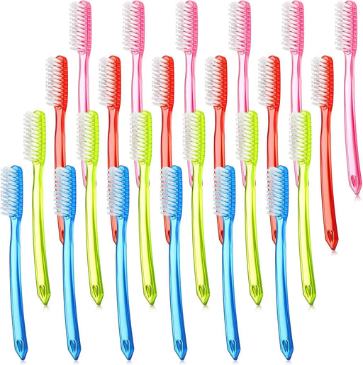 Extra Hard and Firm Toothbrush for Adults Bulk Huge Head Bristle Full Head Manual Toothbrush for Cleaning(8 Counts) - 24