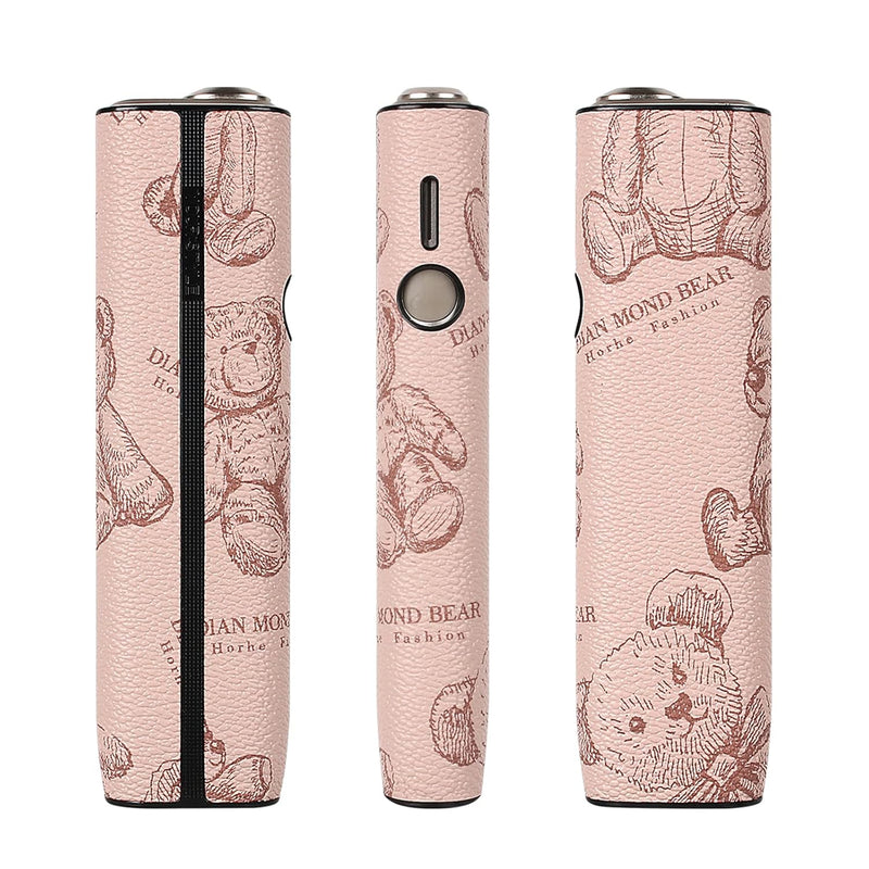 Keminsung Case Compatible with iqos Cover (Only Compatible with iluma One Case) Bag Case Accessories Starter Set PU Leather Protective Cover Protective Cap Protective Cover (Pink)
