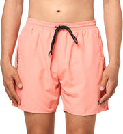 mens Medium Length Quick Dry Swim Trunks Swim Trunks - Pink Petal