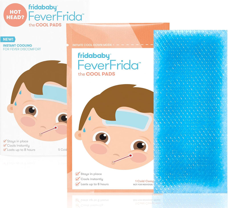 Feverfrida Cool Pads, Blue, 5 Count (Pack Of 1) - 5 Count (Pack of 1)