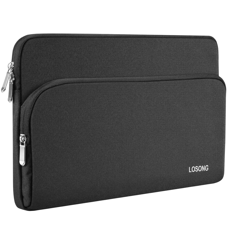 Losong Portable Monitor Case 18.5 Inch, Protective Carrying Sleeve Storage Bag, Display Bag with Accessory Pocket for 18.5 Inch Portable Monitor, Size-18.3"x11.6" Black