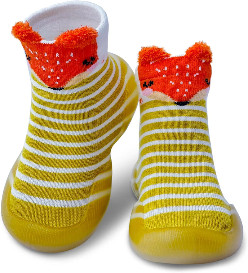 Dookeh Baby Sock Shoes Boys Girls First Walking Shoes Non-Slip Slippers Soft Sole Sneakers Toddler Infant Babygirl