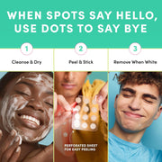 Dots for Spots Acne Patches - Pack Translucent Hydrocolloid Pimple Patch Spot Treatment Stickers for Face and Body - Fast-Acting, Vegan & Cruelty Free Skin Care, 60 Count (Pack of 1)
