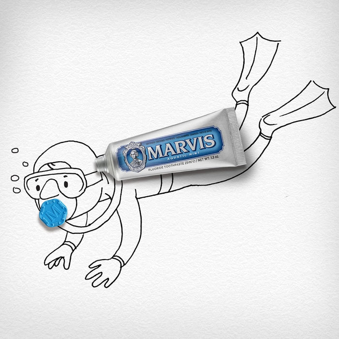 Marvis Smokers Whitening Toothpaste, Mint, 85ml, Promotes the Natural Whitening of the Teeth, Plaque Removal Toothpaste, Long-Lasting Freshness