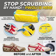 Premium Shoe Washing Bag with 2 Adjustable Shoe Trees & Hanging Hook Reusable Mesh Laundry Bag for Sneakers, Sports Shoes & Casual Footwear Protects Shape During Machine Wash