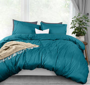 Utopia Bedding Duvet Cover Twin Size Set - 1 Duvet Cover with 1 Pillow Sham - 2 Pieces Comforter Cover with Zipper Closure - Ultra Soft Brushed Microfiber, 68 X 90 Inches (Twin/Twin XL, White) - Queen Denim Blue