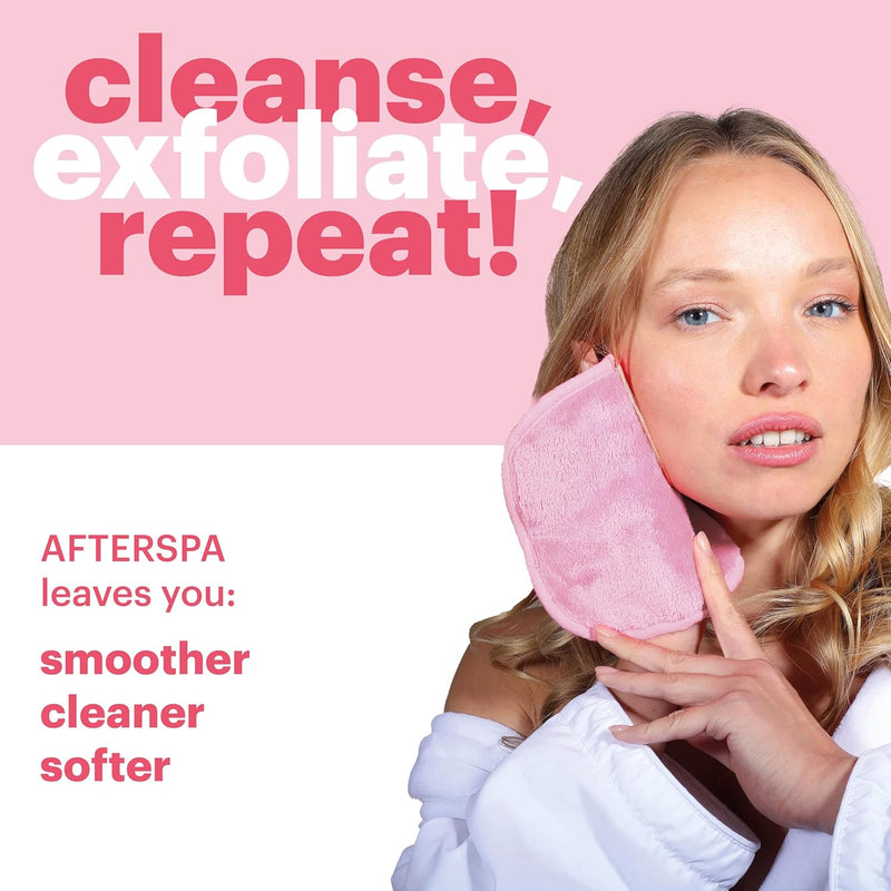 AfterSpa, Magic Make Up Remover Reusable Cloth - Mini, Pink, 1 Cloth