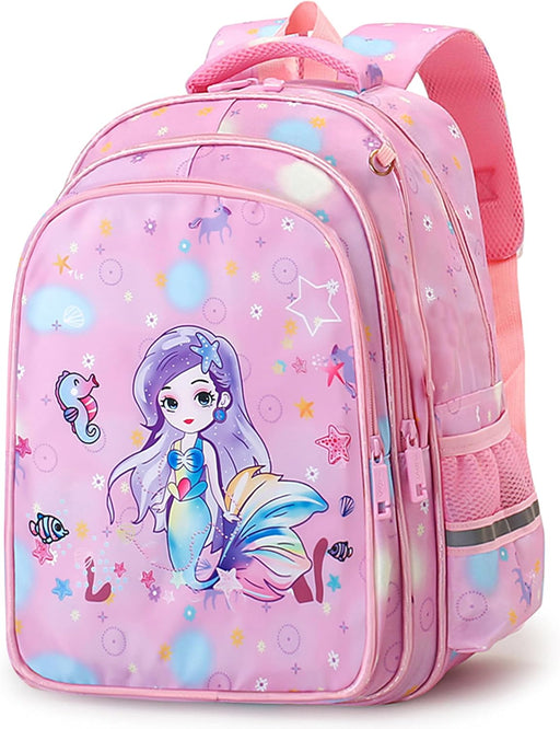 Backpack for Kids Girls, Sturdy and Water-Resistant, Ideal Backpack for 4-7 Year Young Boys and Girls, Great for Birthdays & Diwali Gifts - Magical Mermaid
