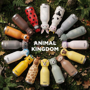 Kids Water Bottle 460ml Insulated Stainless Steel - AMICA STUDIO (Dexter Dog)