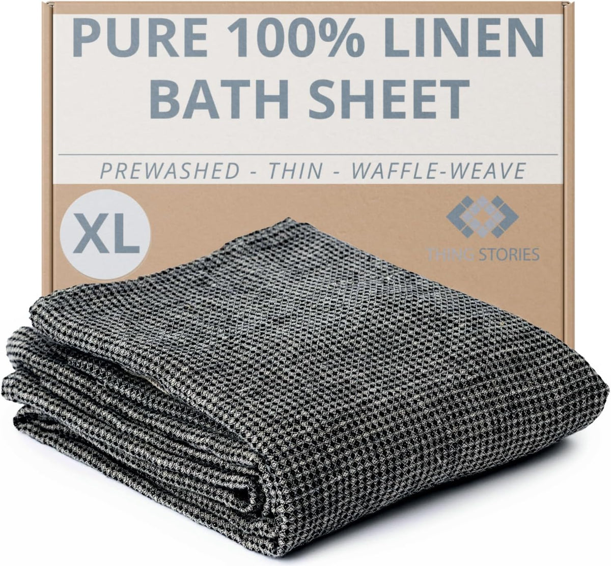 100% Linen Exfoliating Face Cloths - 6-Pack 10x10-inch Reusable Wash Clothes for Your Face - Facial Cleansing Cloth Waffle Weave Natural Fiber Washcloths - Small Face Towels for Women – image 3