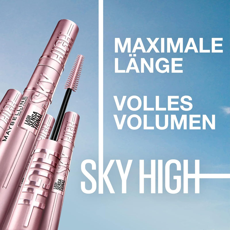 Maybelline New York, Lash Sensational Sky High Mascara Waterproof - Very Black (Pack of 1)