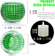 kanpura Clear Round Glass Votive Candle Holders 1pc, Fall Tea Light Candle Holder for Wedding Table, Votive for Birthday Party Decor