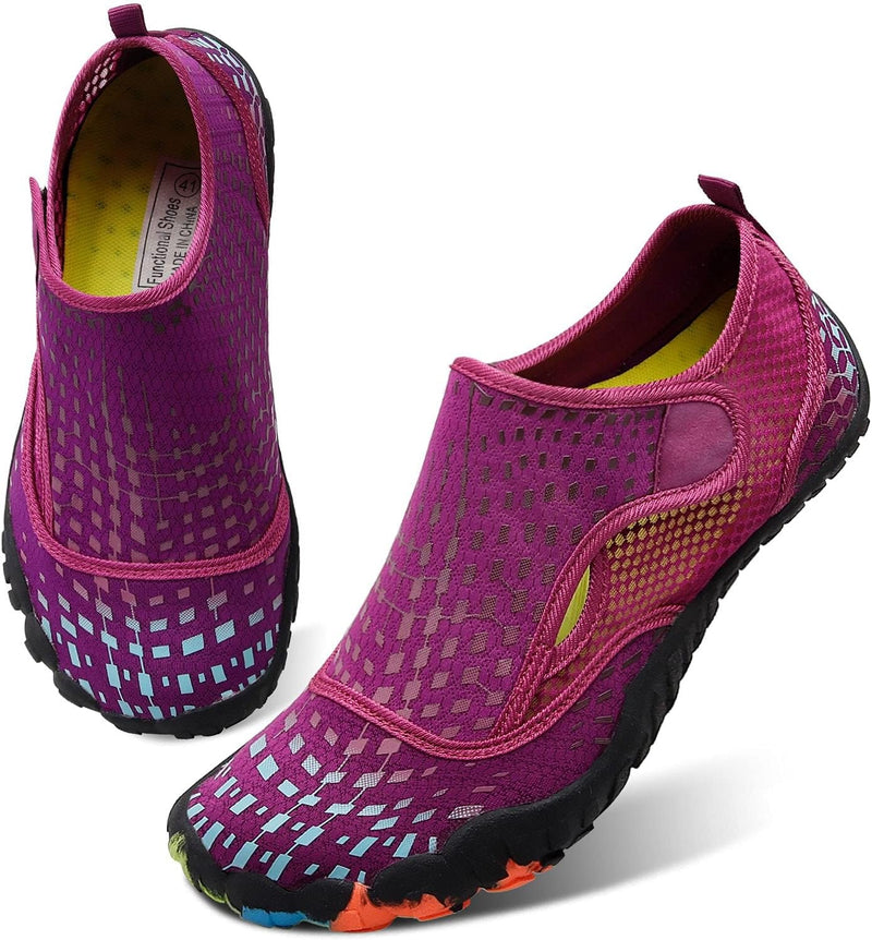 L-RUN Water Shoes Mens Womens Outdoor Quick Dry Aqua Barefoot Beach Shoes for Swim Surf Diving Summer Water Sports