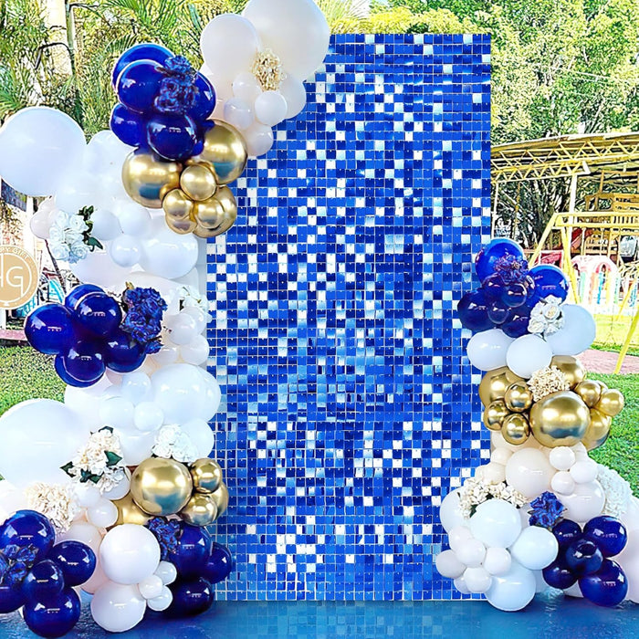 LuoluoHouse Shimmer Wall Panel Sequin Backdrop 36 Panel Birthday Wedding Background Decoration Walls Anniversary Engagement Decorations