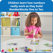 NumberBlocks MathLink Cubes Activity Set 1-10