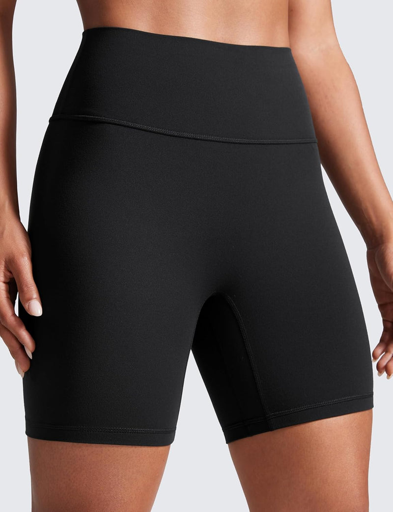 CRZ YOGA Womens Butterlift High Waist Scrunch Butt Biker Shorts 4 Inches - No Front Seam Workout Yoga Gym Booty Shorts