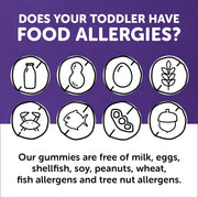 Toddler Formula Daily Gummy Multivitamin: Vitamin C, Vitamin D3, & Zinc for Immunity, Gluten Free, Omega 3 Fish Oil (DHA/EPA), Vitamin B6, B12, 180 Count (60 Day Supply)