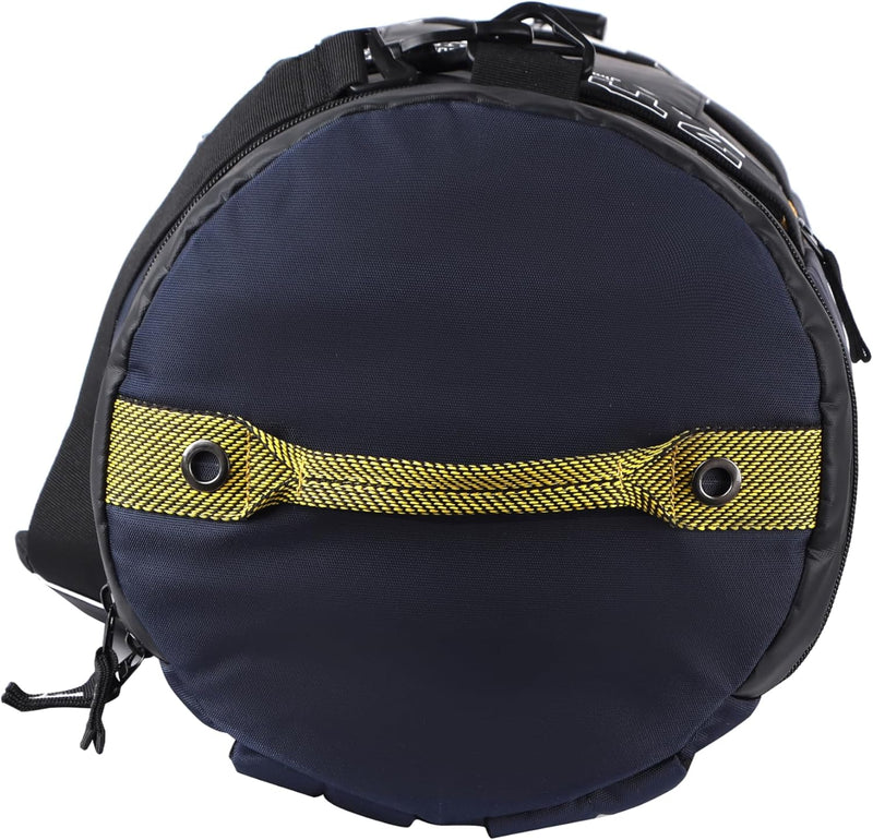 Statement Maxis 34L Large Hybrid Convertible Duffle Backpack/Travel Duffle Bag/Sports Duffle/Gym Bag for Men/Women (Blue-Yellow)