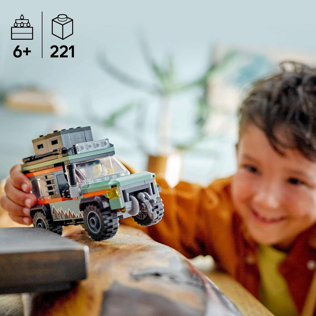 LEGO City Off-Road 4x4 Mountain Truck Toy Set - Building Toys for 6+ Year Old Boys & Girls - Fun Gift Ideas for Birthdays & Holidays - Incl. a Minifigure & Accessories - 60447 – image 4