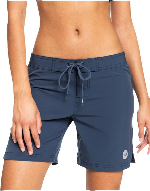 Womens Board Shorts 7" Inseam Quick Dry Swim Shorts, Swimsuit Bottom, Bikini Cover Up, Beachwear - Mood Indigo 211
