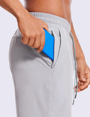 CRZ YOGA Men's Linerless Workout Shorts -9'' Quick Dry for Running Sports Athletic Gym with Pockets