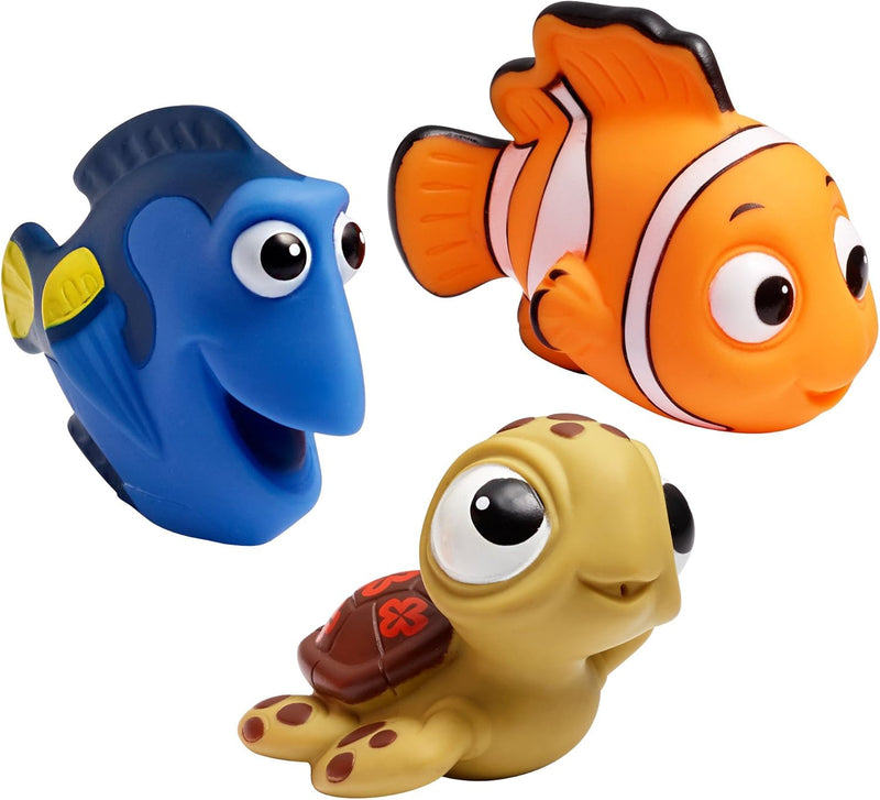 The First Years Disney Finding Nemo Bath Toys - Dory, Nemo, and Squirt Squirting Kids Bath Toys for Sensory Play - 3 Count - 3 Count (Pack of 1) Finding Nemo