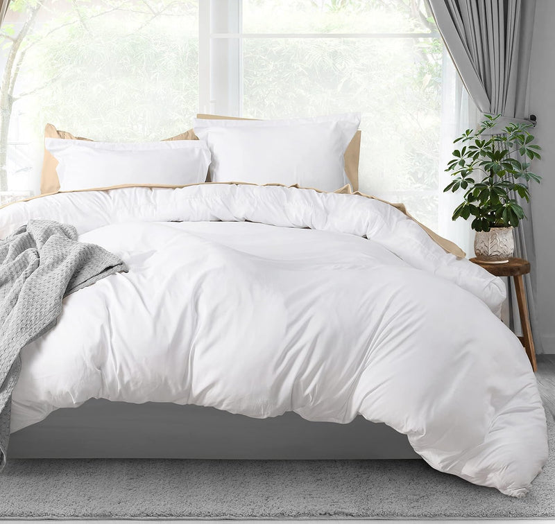 Utopia Bedding Duvet Cover Twin Size Set - 1 Duvet Cover with 1 Pillow Sham - 2 Pieces Comforter Cover with Zipper Closure - Ultra Soft Brushed Microfiber, 68 X 90 Inches (Twin/Twin XL, White) - California King White