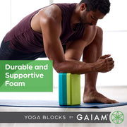 Yoga Block - Supportive Latex-Free EVA Foam Soft Non-Slip Surface for Yoga, Pilates, Meditation (Athenian Blush) (05-64086)