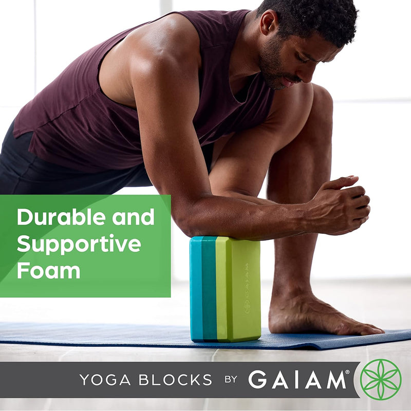 Yoga Block - Supportive Latex-Free EVA Foam Soft Non-Slip Surface for Yoga, Pilates, Meditation (Athenian Blush) (05-64086)
