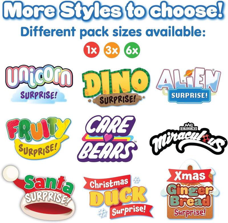 Zimpli Kids Large Alien Surprise Bath Bomb, The Bath Bomb Contains 1 of 6 Surprise Fruit Toys to Collect, Mystery Toys for Boys & Girls, Collectible Toy, Party Bag Favours Fillers, Novelty & Gag Toys