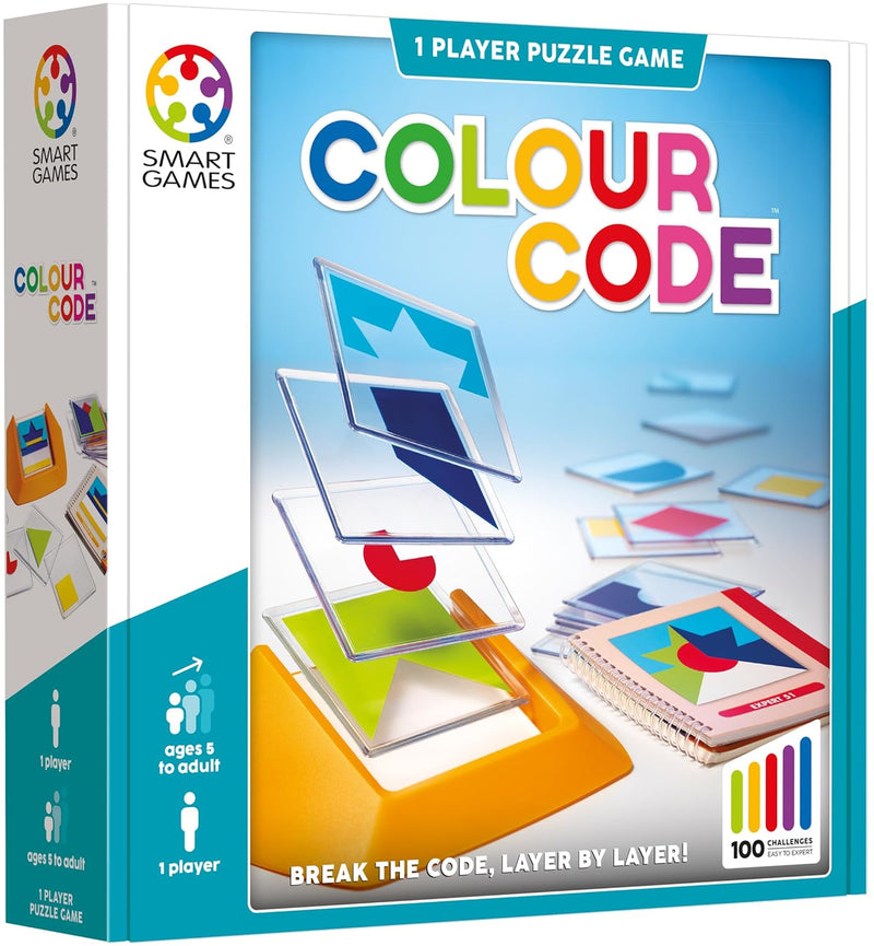 SmartGames Colour Code, Multicolour, 81115, Dimensions: 24 x 6,3 cm (LxWxH)