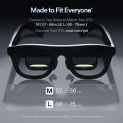XREAL One Pro AR Glasses with X1 Chip, 3 DoF, 171" 57FOV 120Hz, BOSE Audio, Sony OLED, 3 Mode Dimming, Compatible with PS5, Nintendo Switch 2, iPhone 16/15, Steam Deck, PC, Android & iOS - L Size