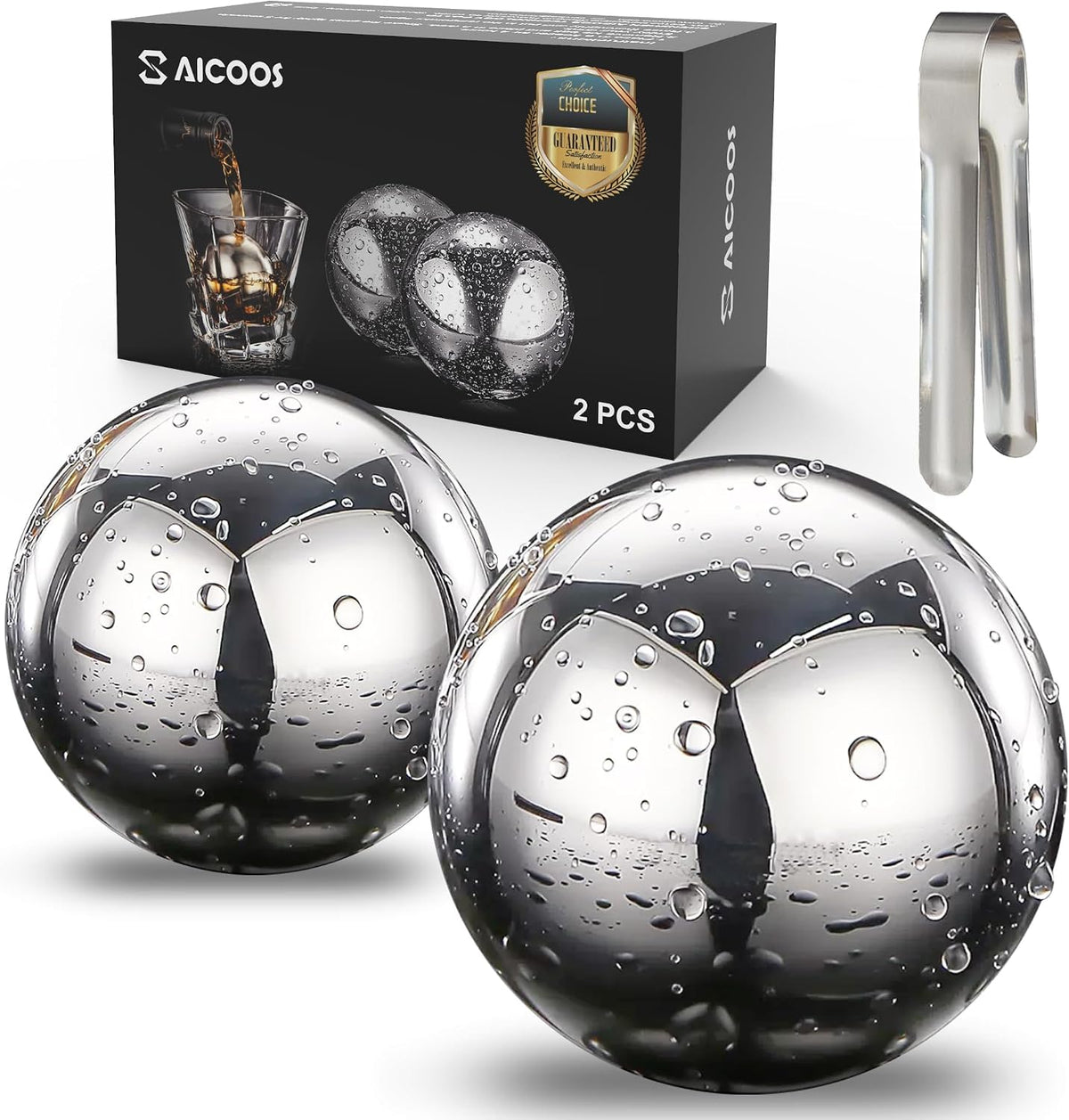 16 Pack Reusable Stainless Steel Ice Cubes for Drinks - Metal Whiskey Stones, High Cooling Technology, for Whiskey, Vodka, Liqueurs, Wine, Beverage Juice or Soda, Pack of 16 – image 4