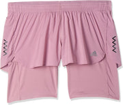 Run Fast 2 in 1 Shorts for Women, X-Large, Magic Mauve