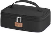 Small Insulated Cooler Bag for Men Women, Foldable Lunch Bag Insulated Lunch Box Portable Cooler for Men Women for Picnics Work, Black 4L - Black 4L