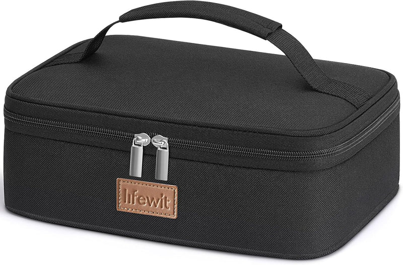 Small Insulated Cooler Bag for Men Women, Foldable Lunch Bag Insulated Lunch Box Portable Cooler for Men Women for Picnics Work, Black 4L - Black 4L