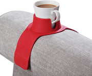 HIT PRODUCTS Couchcoaster Drink Holder For Sofa, Cool Cream - Rossa Red