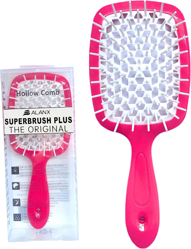 ALANX Detangler Hairbrush ï¼ŒMassage Curl Combï¼ŒDetangling Hair Brush for Women, Girls and Kids for Wet, Dryï¼ŒFine, Curly, Thick and Long Hair (WHITE/YELLOW)