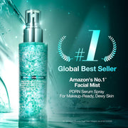 PDRN Collagen Glow Facial Serum Spray, Hydrating Face Mist, Hyaluronic Acid, Dewy Glass Finish, All Skin Types, Instant Plumping Hydration, Firming Care, Korean SkinCare, 100 ml, 3.38 fl oz