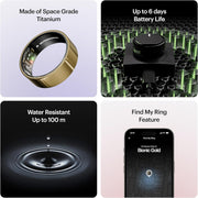 ULTRAHUMAN Ring AIR Sleep and Fitness Tracker, Smart Ring for Men and Women, No app fee for Standard Features, Up to 6 Days Battery Life