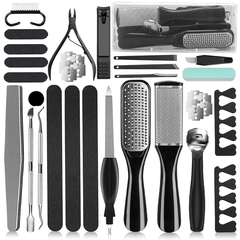 EKOCSIO 36 in 1 Pedicure Kit, Professional Pedicure Tools Foot Rasp Foot Dead Skin Remover for Home & Salon Care