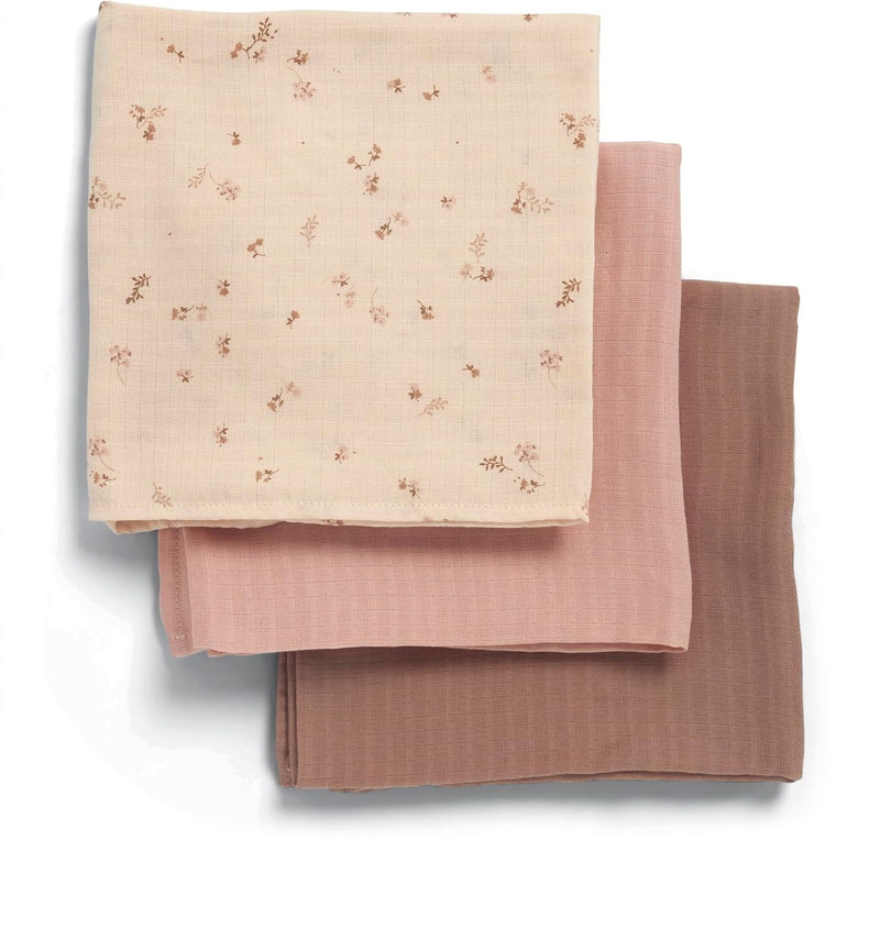 Mamas & Papas 3 Pack Muslin Squares, Wildflower