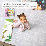 Lillefolk Baby Foam Play Mat - Baby Play Mat Floor Tiles for Kids Puzzle Piece Floor Mat - Foam Baby Mat for Floor Play Mats - Babies & Toddlers Non Toxic Play Mat for Baby Tummy Time Mat 6x6ft Beige