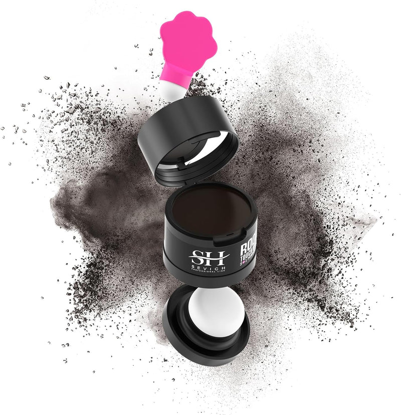 Sevich Hairline PowderInstantly Conceals Hair Loss, Root Touch up Powder, Hair Shadow Toppers for Women & Men, Touch Up for Thinning Gray Hair, Windproof & Sweatproof, Medium Brown - 4g Dark Brown New