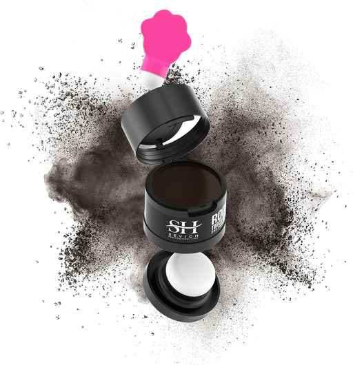 Sevich Hairline PowderInstantly Conceals Hair Loss, Root Touch up Powder, Hair Shadow Toppers for Women & Men, Touch Up for Thinning Gray Hair, Windproof & Sweatproof, Black - 4g Dark Brown New