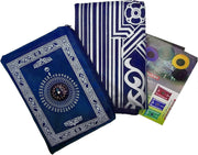 GOGO Al-Salat Travel Pocket Prayer Mat, Portable Muslim Rug, Water Proof, Foldable, Portable in Pouch (with Qibla Compass,Assorted)