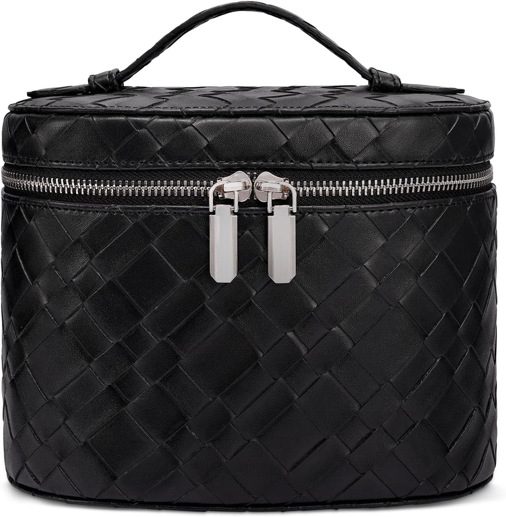 Makeup Bag Travel Makeup Bag with Compartments and Handle Portable Toiletry Bag for Women