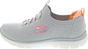GO WALK FLEX womens SHOES - GRAY /Orange