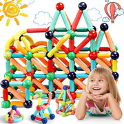 Baybee Magnetic Tiles for kids Magnetic Building Blocks Toys Educational Toys Magnetic Blocks Stacking Toys Kids 3D Magnet Building Puzzle for kids Toddler Boys & Girls 3+Year (26 Pcs) - 66 Pcs