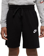 Boy's B Nsw Short Jsy Aa Shorts - BLACK/WHITE/(WHITE)